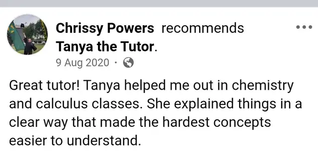 ENGINEERING, MATH, PHYSICS & CHEMISTRY TUTOR589628717149071364
