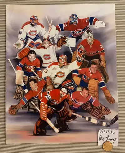 Montreal Canadiens 10 Goalie Greats 12x15 Print , View more