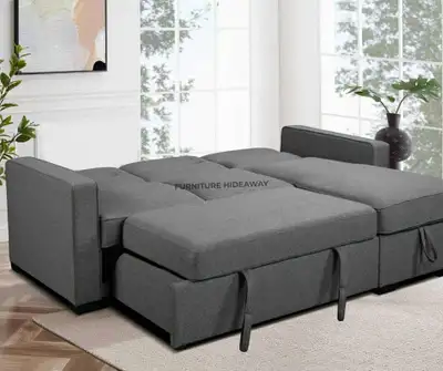 Fully Reclining Sleeper Sofa with Storage— ON SALE‼️, View more