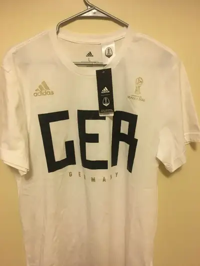 NEW FIFIA WORLD CUP RUSSIA GERMANY 2018 T-SHIRT ADIDAS, View more