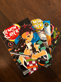 Demon Slayer, used manga up to vol 7