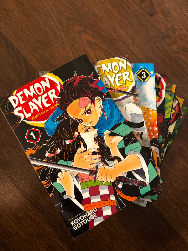 Demon Slayer, used manga up to vol 7 in Comics & Graphic Novels in Markham / York Region