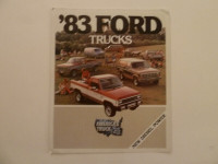 Brochure auto camions Ford 1983