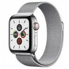 Excellent deal on an Apple Watch Series 5 44mm stainless steel LTE with Milanese loop in very good c...