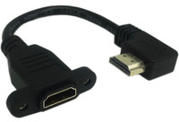 High Speed Right Angle HDMI Male to Female Extension Cable (.5m)