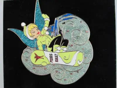 Disney Tinker Bell Snowboard Pin Original Pin Le. 500 New on Car, View more