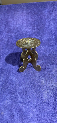 Solid Brass Candle Holder 