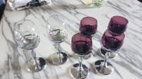 Vintage Farberware Bros wine or cocktail glasses.
