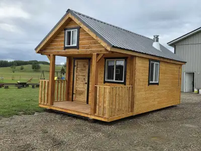 12×23 cabin. 1×6t/g on exterior. Fully finished.