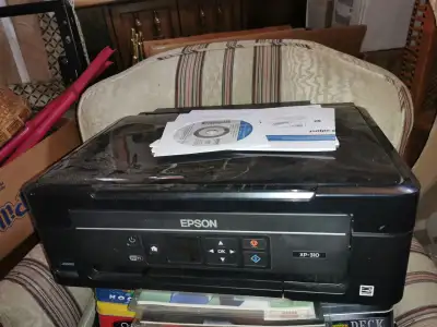 Epson XP310 Printer and Scanner with cd install disk, View more