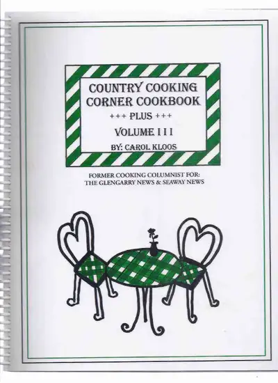 Glengarry News Country Cooking Corner Cookbook PLUS, Volume iii, View more
