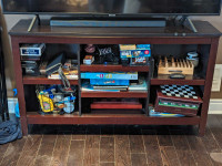 Solid Wood Entertainment Console 