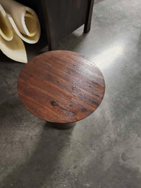 Small round accent table