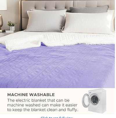 New sealed Electric Heated Blanket Full Size 72x84", View more