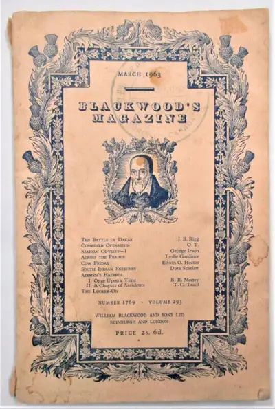 Vintage, Blackwood's Magazine March 1963, Number 1769-Volume 293, View more