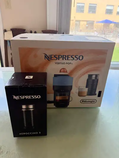 Nespresso Vertuo Pop+ with Aeroccino 3 Milk Frother in a Box, View more