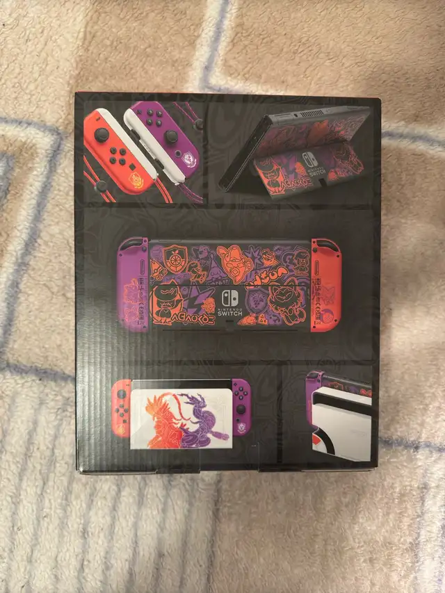 Nintendo Switch OLED Pokemon Scarlet & Violet Edition in Nintendo Switch in City of Montréal - Image 3
