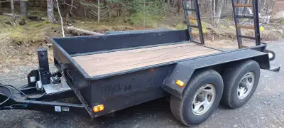 New inspection on trailer, comes with ramps good for skidsteers, excavators, side by sides, snow mob...