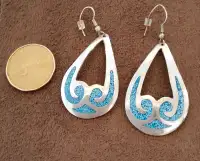 Fun Mexican Silver Earrings