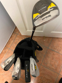 Kids RH Wilson & Intech golf clubs. New Bag