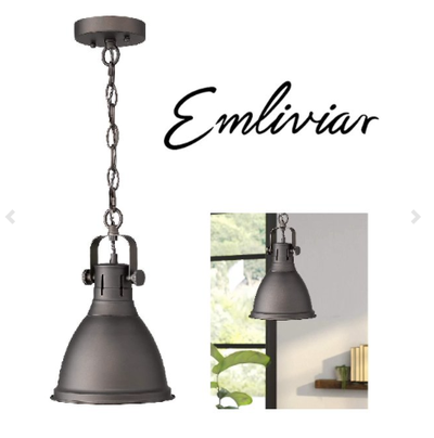 Farmhouse Ceiling Pendant Light, 8 inch Vintage Hanging Light, View more