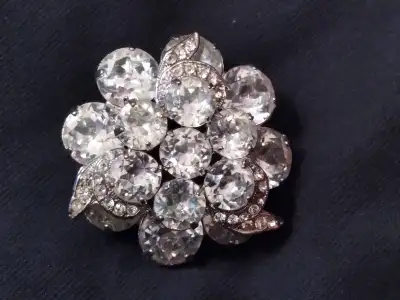 Eisenberg Crystal Rhinestone Layered Brooch, View more