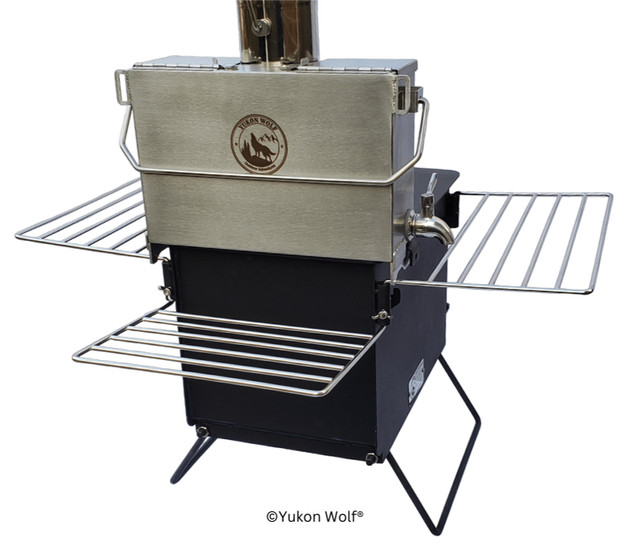 Portable Camping Wood Stove With 3.5L Hot Water Tank (OwenSd,ON) in Other in Owen Sound - Image 4