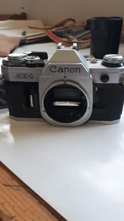 Canon AE-1 film SLR Silver Body