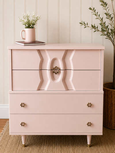 Refinished Pink Dresser, View more