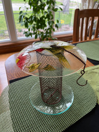 Classy new Glass bird feeder Hummingbird