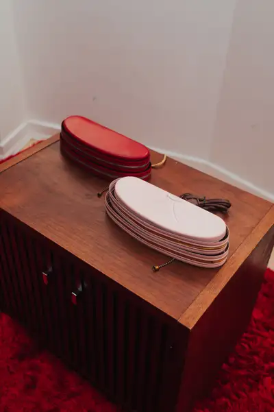 Vintage Bedside Wall Lamp | Red or Blush Pink, View more
