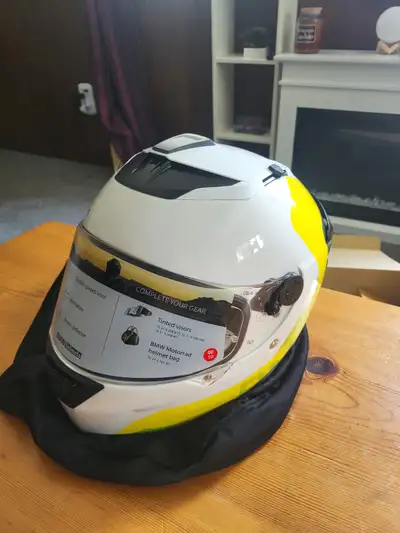 BNIB BMW Street X Helmet, size 61/62 in Comp Neon. Purchased 2 helmets online, decided to use the ot...