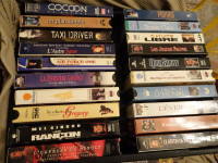 Films VHS (Taxi Driver, L'express de minuit, Air Force One, etc)