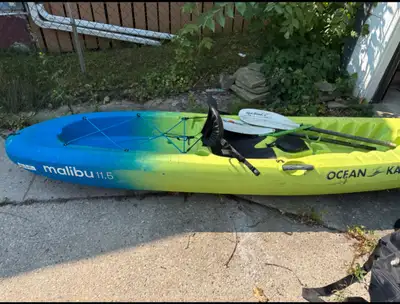 Note that there is some damage to the storage hatches on the kayak. Please see photos for details. B...
