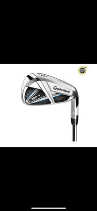 Taylormade SIM irons 5-AW, RH, 1-inch ext, stiff, Pride grips