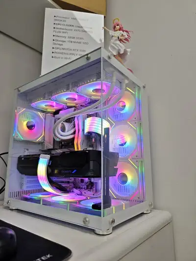 August NEW powerful rtx 5080 ryzen 7 9800X3D gaming pc 32GB ddr5, View more