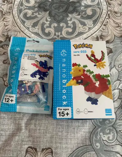 Nanoblock Pokemon Greninja and Ho-Oh, View more