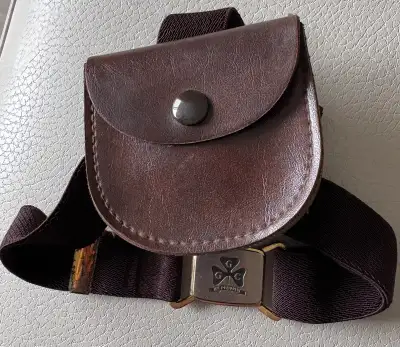 Vintage 1970’s Leather Brownie Purse, View more