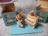 Pen Delphin Hand Painted Stone craft Figurines For Sale