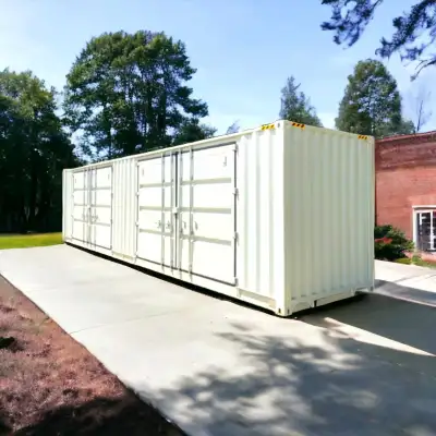 Notre numéro : +1 514-947-5188 Conteneur High Cube à 2 portes latérales de 40 pieds Avez-vous besoin...