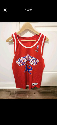 Jerry Stackhouse Champion Sixers Jersey 44 