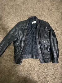 NEED GONE ASAP Vintage Club International Leather Jacket