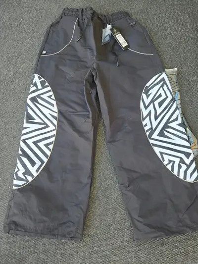 Women Men Ski Baggy Cargo Knee Reflective Graphic Panel Casual, View more