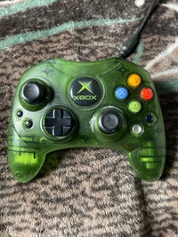 Original XBOX crystal green limited edition controller 