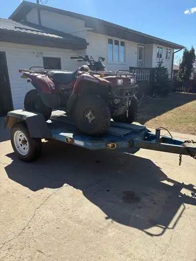 Price Negotiable Everything works Trailer as new tires and quad runs and drives