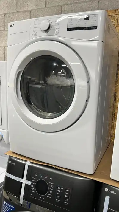 LG 5.2 cu ft. White Front Load Steam Washer Open box like new with 11 months warranty, All kinds of...