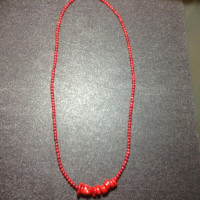 GENUINE CORAL 18" NECKLACE STRAND Beautiful Round 3-4mm Natural