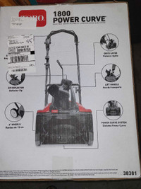 TORO ELECTRIC SNOWBLOWER (NEW IN BOX)