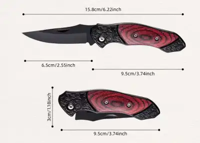 Collectable Portable Outdoor Folding Knife Camping Stainless Steel Opening Letter Folding Knife New...