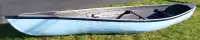 sale pending - 16 foot fibreglass canoe + paddles for two adults